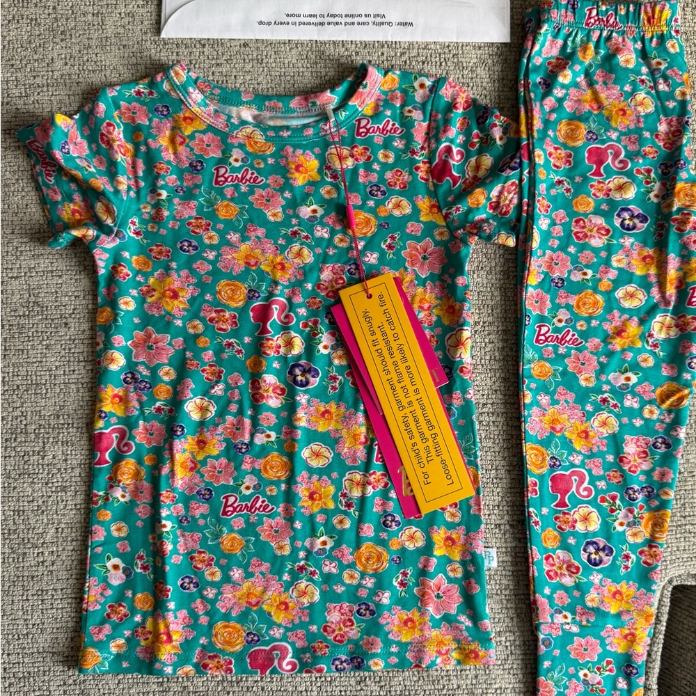 Posh Peanut Malibu Barbie Floral pajamas
